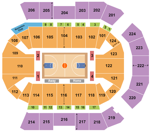 Spokane Arena NCAA Tournament Seating Chart